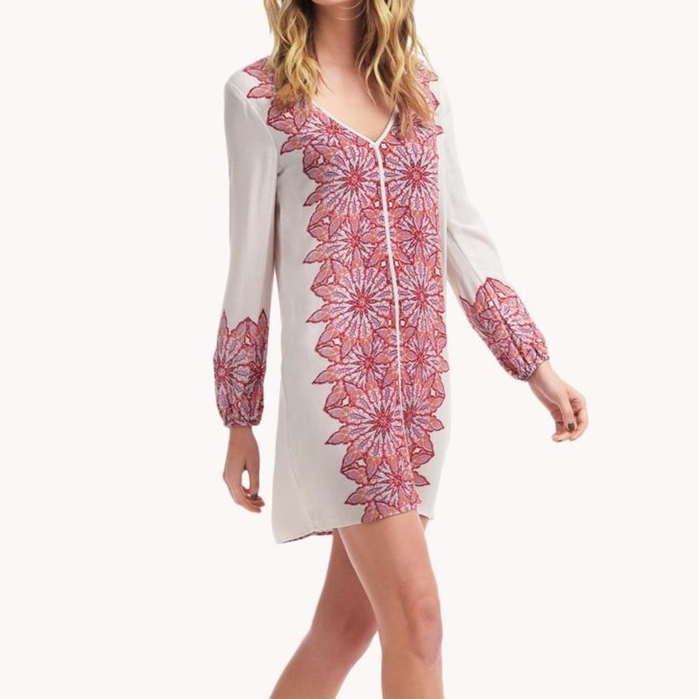 Ella Moss 'Caprice' Long Sleeve Shift Dress